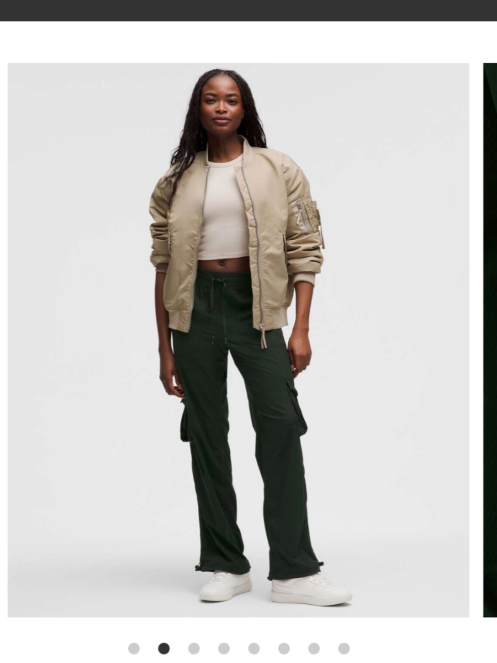 lululemon athletica Dark Green Cargo Track Pants - Picture 3 of 8